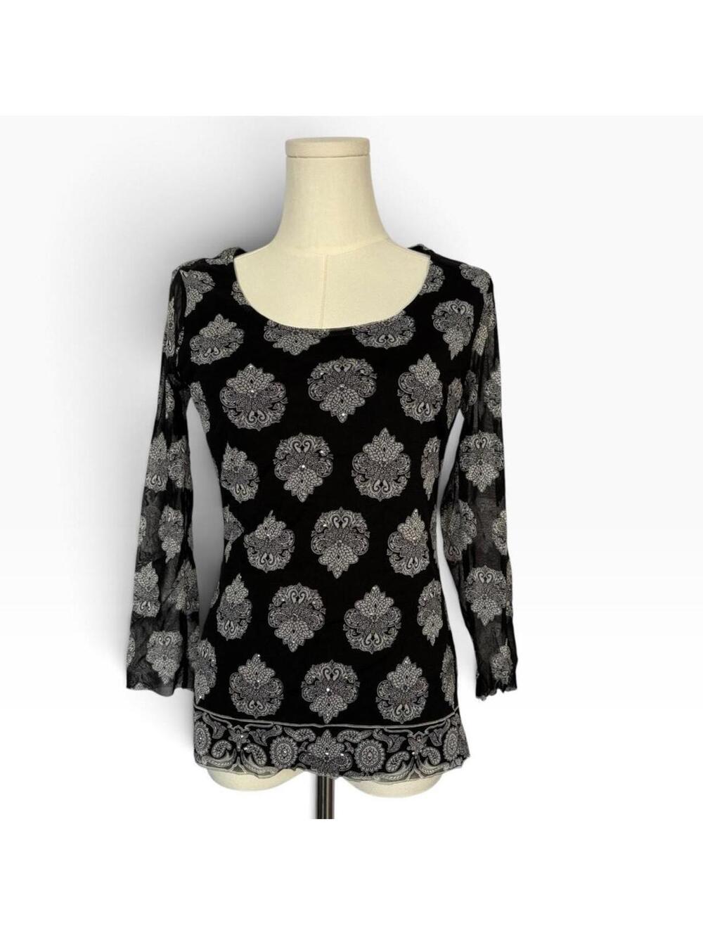 Inc International Concepts Women's Black Blous